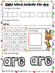 Sight Word are